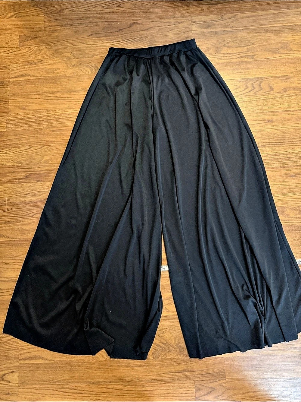 Wide Leg Palazzo Pants in Black Small